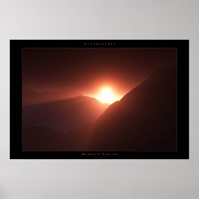 Póster Mountain Sunrise (Frente)