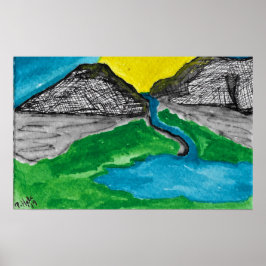 Póster Mountain Sunrise