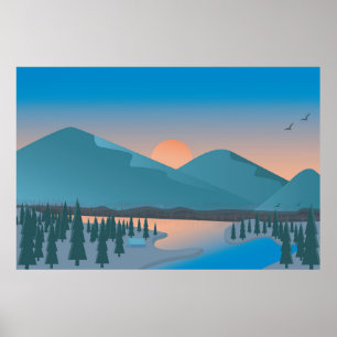 PÓSTER MOUNTAIN SUNRISE