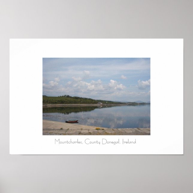 Póster Mountcharles, condado de Donegal, Irlanda. (Frente)