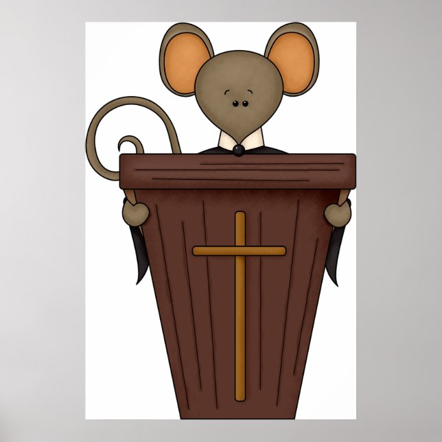 Póster Mouse de la iglesia (Frente)