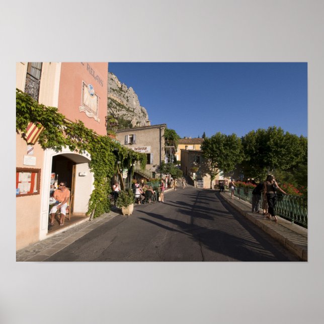 Póster Moustiers-Sainte-Marie, Provenza, Francia. 2 (Frente)