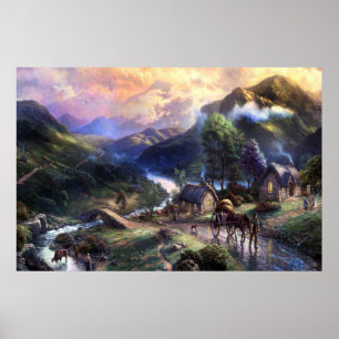 Póster moutain villa poster