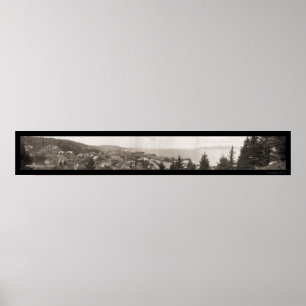 Póster Mouth of Columbia River Astoria, Oregon Photo 1914