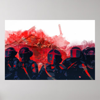 Póster Mover hacia adelante