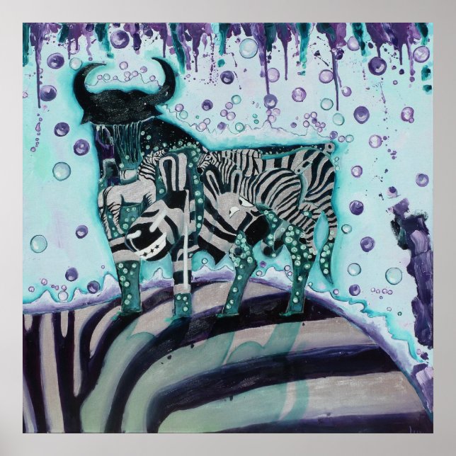 Póster Movimiento de cebra (Frente)