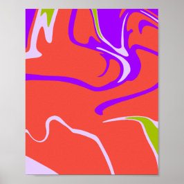 Póster Movimiento de Color Moderno Energético