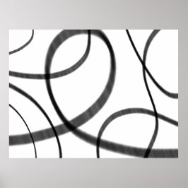 Póster Movimiento en blanco y negro