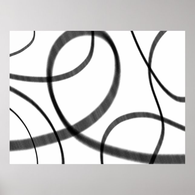 Póster Movimiento en blanco y negro (Frente)