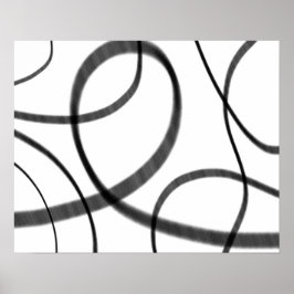 Póster Movimiento en blanco y negro