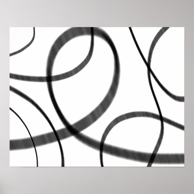 Póster Movimiento en blanco y negro (Frente)