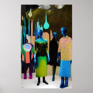 Póster Movimientos nocturnos - Ken Gage Surreal Art