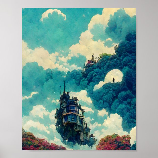 Póster Moving Castle (Frente)