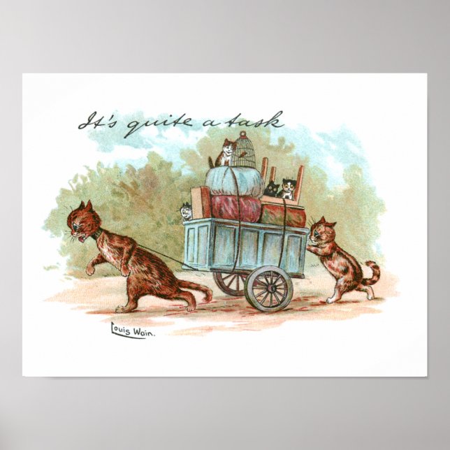 Póster Moving House Louis Wain (Frente)