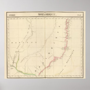 Póster Mozambique África 47