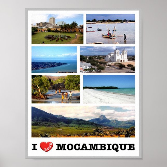 Póster Mozambique - Amo - (Frente)