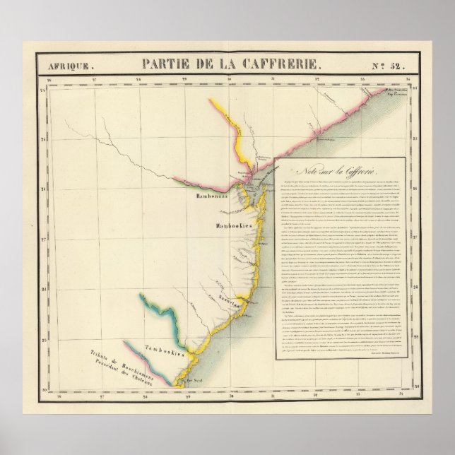 Póster Mozambique, Sudáfrica 52 (Frente)