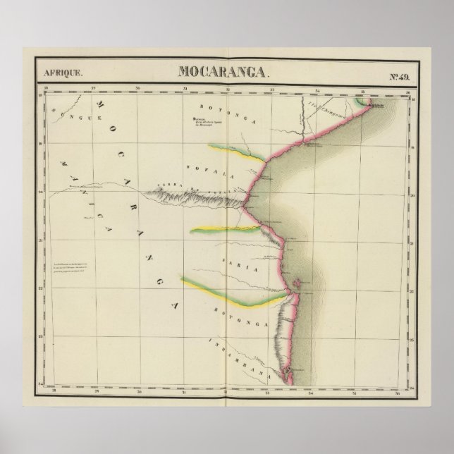 Póster Mozambique, Zimbabwe 49 (Frente)