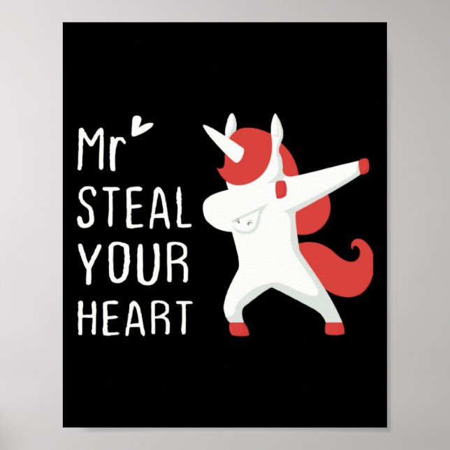 Póster Mr Steal Your Heart Valentines Day V Day Boys Unic (Frente)