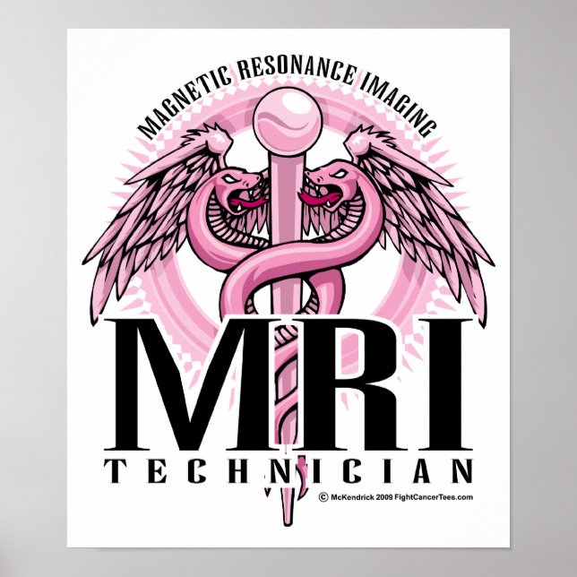 Póster MRI Pink Caduceus (Frente)