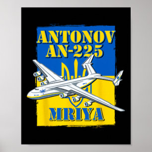 Póster Mriya Antonov An-225 Ucrania Aeronave Ucraniana Ai