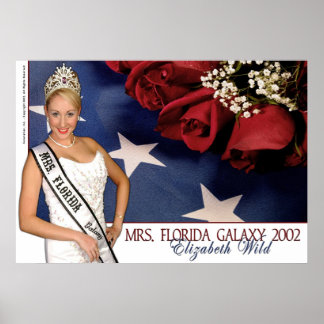 Póster Mrs. Florida Galaxy 2002 - Elizabeth Wild - 2