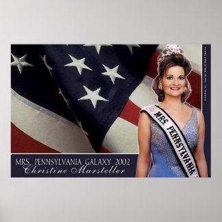 Póster Mrs. Pennsylvania Galaxy 2002 - lt. Blue - 2