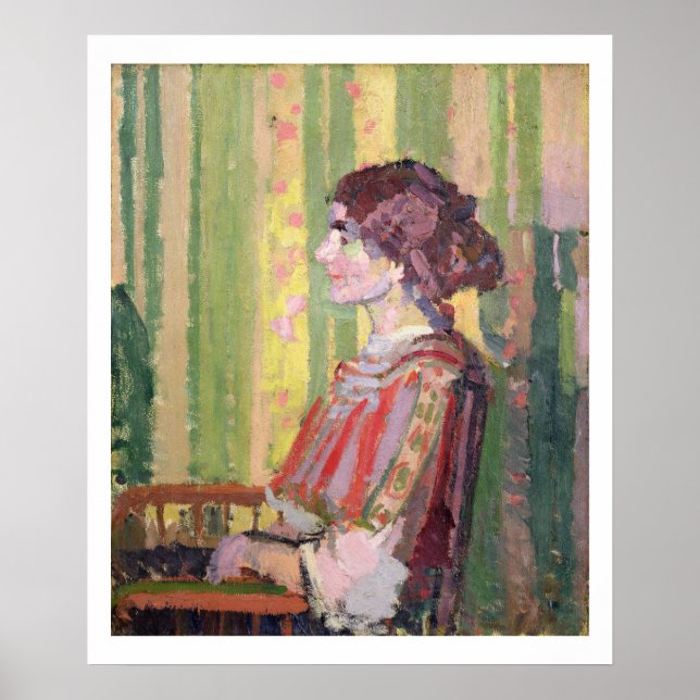 Póster Mrs Robert Bevan, c.1913 (oil on canvas) (Frente)