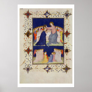 Póster Ms 11060-11061 horas de Notre Dame: Compline,