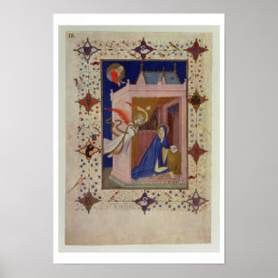 Póster MS 11060-11061 Hours of Notre Dame: Matins, The An