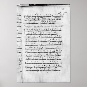 Póster Ms 18 fol.69 Assumption from 'Troparium'