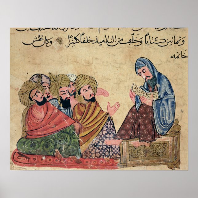 Póster MS Ahmed III 3206 El filósofo (Frente)