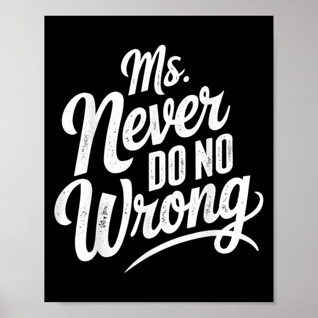Póster Ms Never Do No Wrong Country Western The Problem I (Frente)