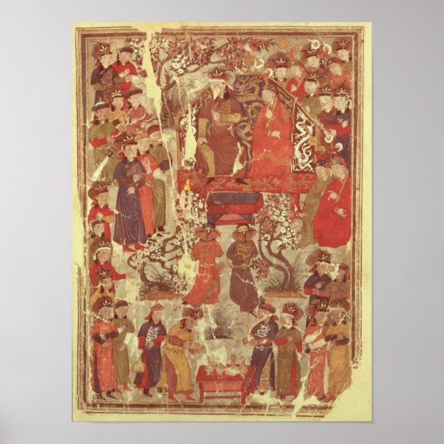 Póster Ms. Supp. Pers.Genghis Khan and his wife (Frente)