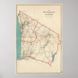 Póster Mt agradable, ciudades de Ossining