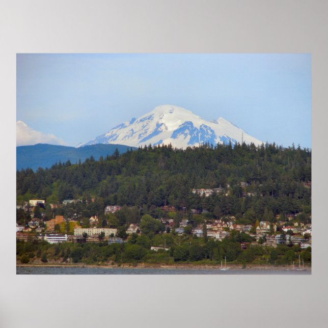 Póster Mt Baker De La Bahía (Frente)