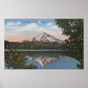 Póster Mt. Capilla, Oregon - vista de la montaña de 2