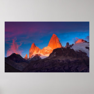 Póster Mt Fitz Roy Al Amanecer