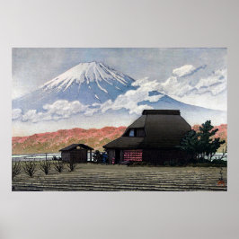 Póster Mt. Fuji desde Narusawa Kawase Hasui 1952
