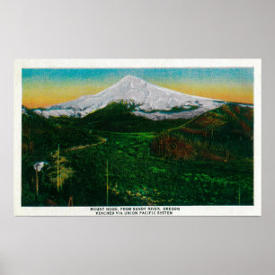 Póster Mt. Hood from Sandy River, ORMt. Hood, OR