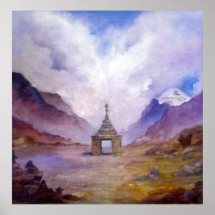 Póster Mt Kailash Stupa Tíbet de Lynda Vugler