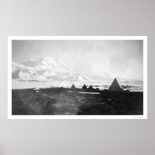 Póster Mt. McKinley Alaska Camp 1912