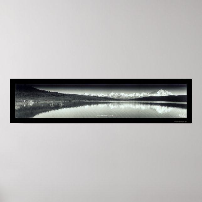 Póster Mt McKinley Alaska Foto 1958 (Frente)