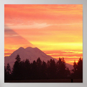 Póster Mt, Rainier