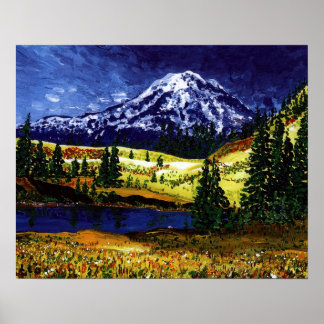 Póster Mt Rainier