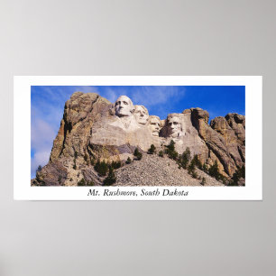 Póster mt. rushmore, Monte Rushmore, Dakota del Sur