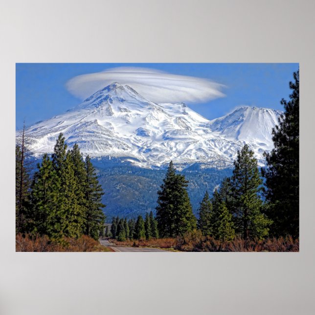 PÓSTER MT SHASTA CON LENTICULAR (Frente)
