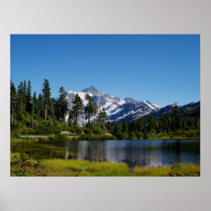 Póster Mt Shuksan From Picture Lake