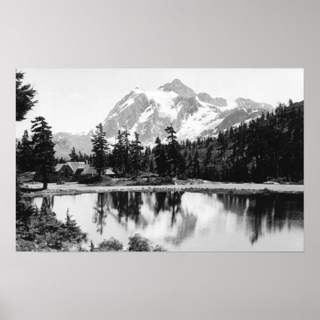 Póster Mt. Shuksan y Mt. Baker Lodge Photography (Frente)