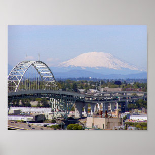 Póster Mt St Helens y poster del puente de Fremont